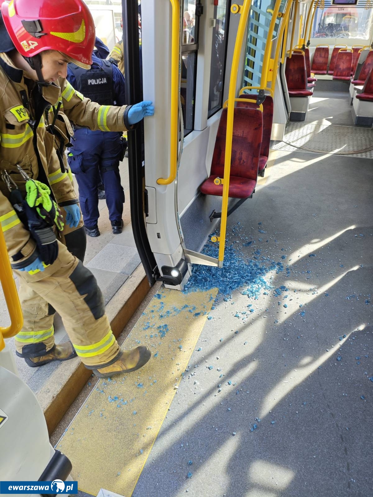 zderzenie tramwajów | fot. facebook.com/kmpspwarszawa