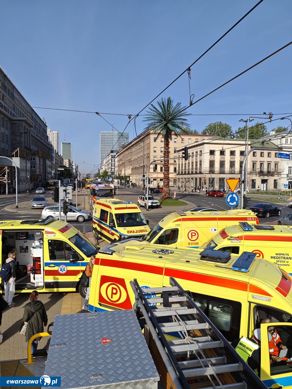 zderzenie tramwajów | fot. facebook.com/kmpspwarszawa