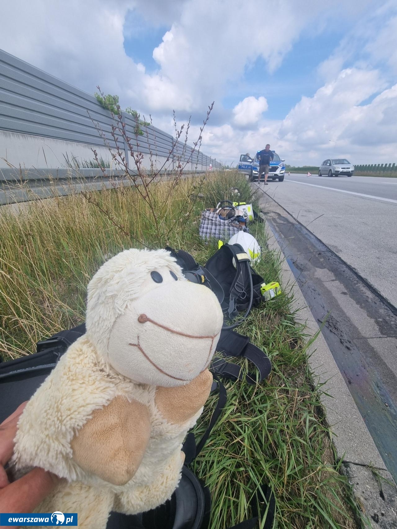 spalone BMW | fot. facebook.com/ospradziejowice