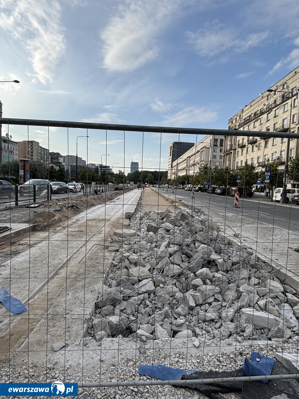 remont torowiska przy Marszałkowskiej | fot. Bartosz Pańczyk
