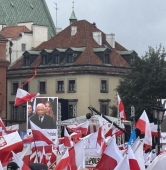 demonstracja Prawa i Sprawiedliwości na Placu Zamkowym | fot. Bartosz Pańczyk