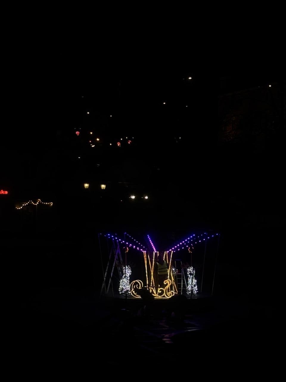 ilumincja świąteczna na Mariensztacie | fot. Bartosz Pańczyk